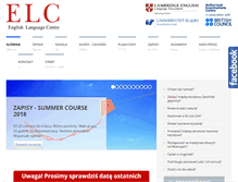 Tablet Screenshot of elc.us.edu.pl