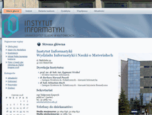 Tablet Screenshot of ii.us.edu.pl
