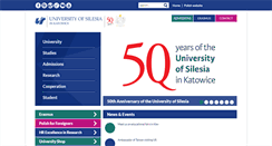 Desktop Screenshot of english.us.edu.pl