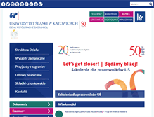 Tablet Screenshot of dwz.us.edu.pl
