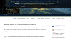 Desktop Screenshot of chromatographia.us.edu.pl