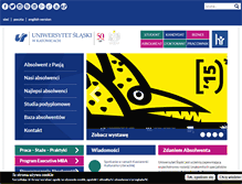 Tablet Screenshot of absolwent.us.edu.pl