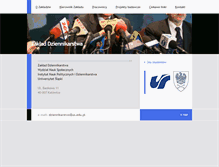 Tablet Screenshot of dziennikarstwo.us.edu.pl