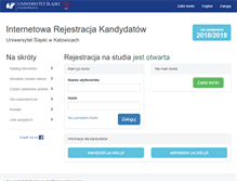 Tablet Screenshot of irk.us.edu.pl