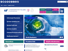 Tablet Screenshot of pracownik.us.edu.pl