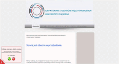 Desktop Screenshot of knsm.us.edu.pl