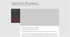 Desktop Screenshot of filozofia-coaching.us.edu.pl