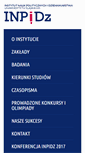 Mobile Screenshot of inpidz.us.edu.pl