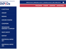 Tablet Screenshot of inpidz.us.edu.pl