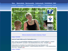 Tablet Screenshot of erasmus.inpidz.us.edu.pl