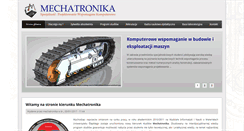 Desktop Screenshot of mechatronika.us.edu.pl