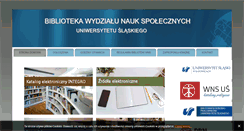 Desktop Screenshot of bibliotekawns.us.edu.pl