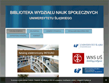 Tablet Screenshot of bibliotekawns.us.edu.pl
